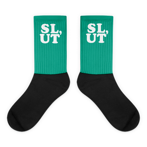 " SL,UT " Graphic Sock - Teal