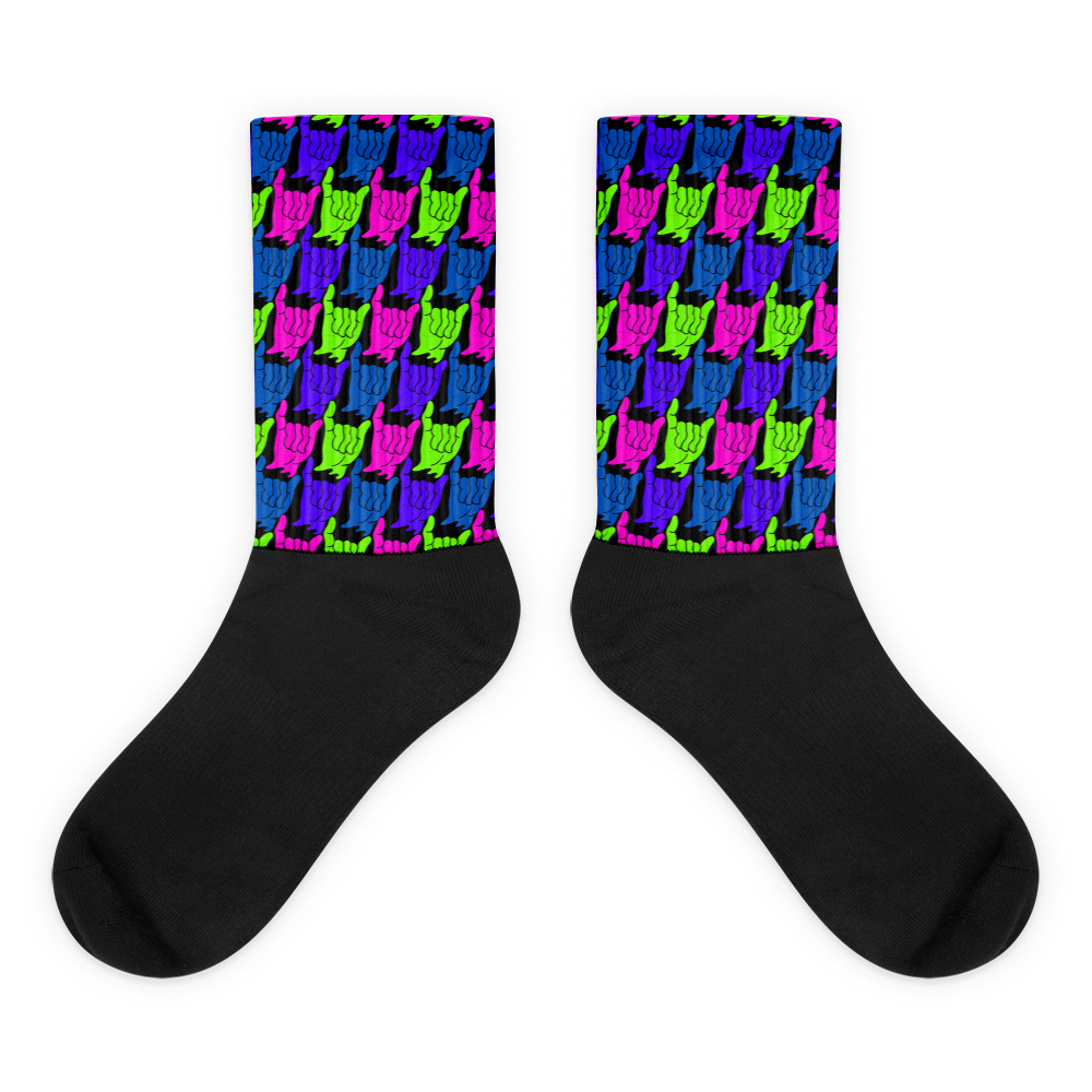 " PITTED " Graphic Sock