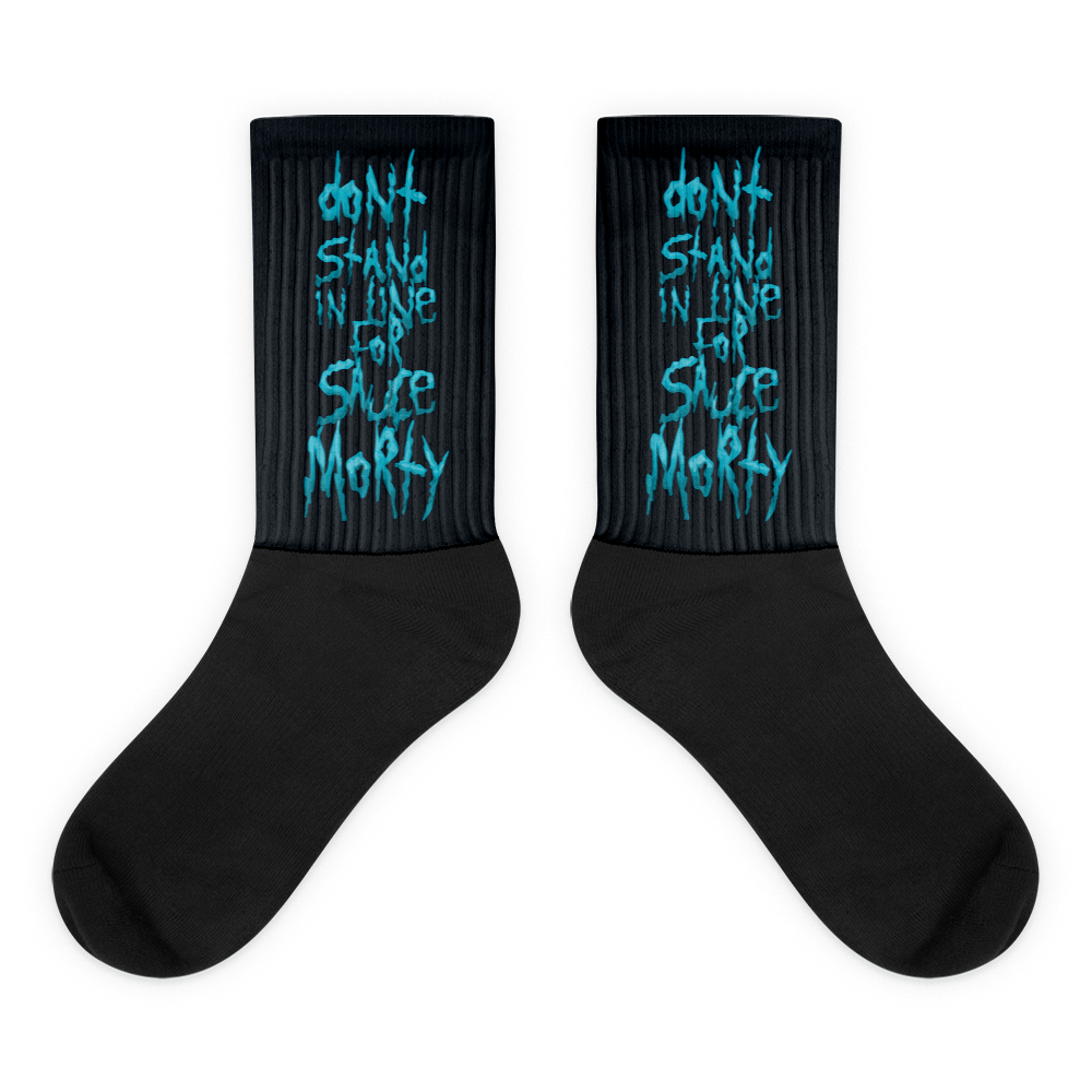 " Szechuan Madness " Rick And Morty Inspired Graphic Sock