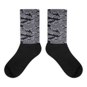 " Tiger Attack - Gray " Graphic Sock