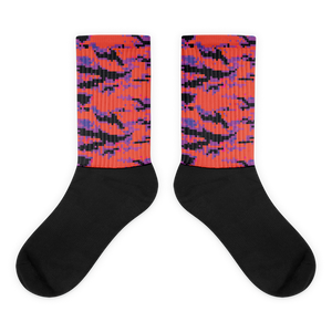 " Tiger Attack - Orange " Graphic Sock